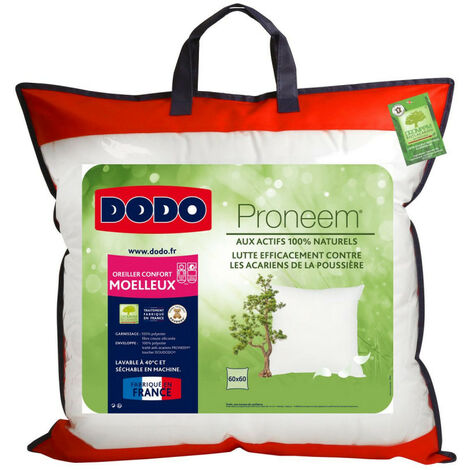 Milbenfreies, weiches Kopfkissen ProneemÂ® Faser VOLUPT™AIRÂ® Dodo - Kopfkissen 60 x 60 cm
