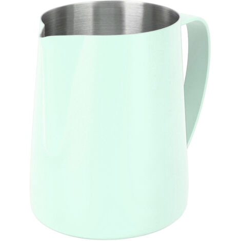 Milchaufschäumbecher, 480 ml Edelstahl-Milchkännchen, Milchdampfbecher, Dampfkännchen, Milchaufschäumkännchen, Milchaufschäumkännchen mit Skala.