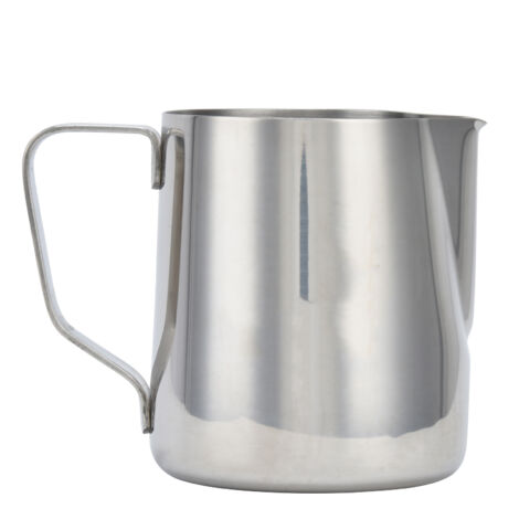 Milchbecher aus Edelstahl 304 mit präzisem Ausgießer und Innenskala, ideal zum Aufschäumen von Milch zu Hause, 350 ml