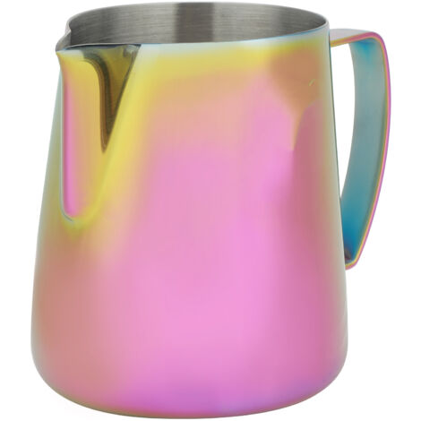 Milchkännchen aus Edelstahl 304 für Kaffeeschaum, Latte-Art-Zubehör, 400 ml