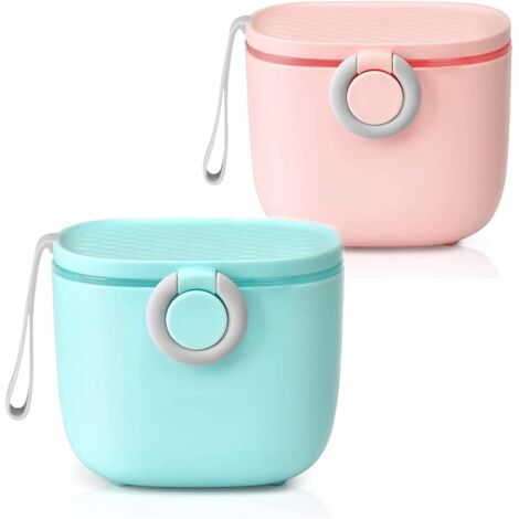 Milchpulverspender, 2 Stück Milchpulverspenderbox Milchpulverspender Tragbarer Babymilchbehälter Aufbewahrungsbox Babynahrungsspender