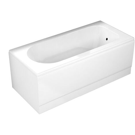 main image of "Mildenhall 1500 X 700 Straight Standard Bathroom Acrylic Round White Bath"