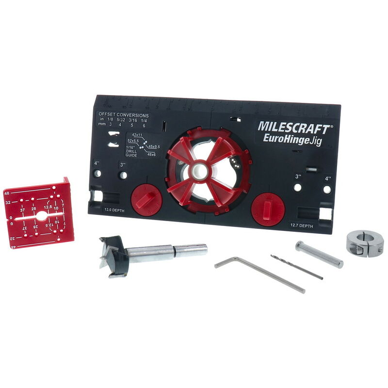 Milescraft - Gabarit et kit de perçage pour Charnières invisibles