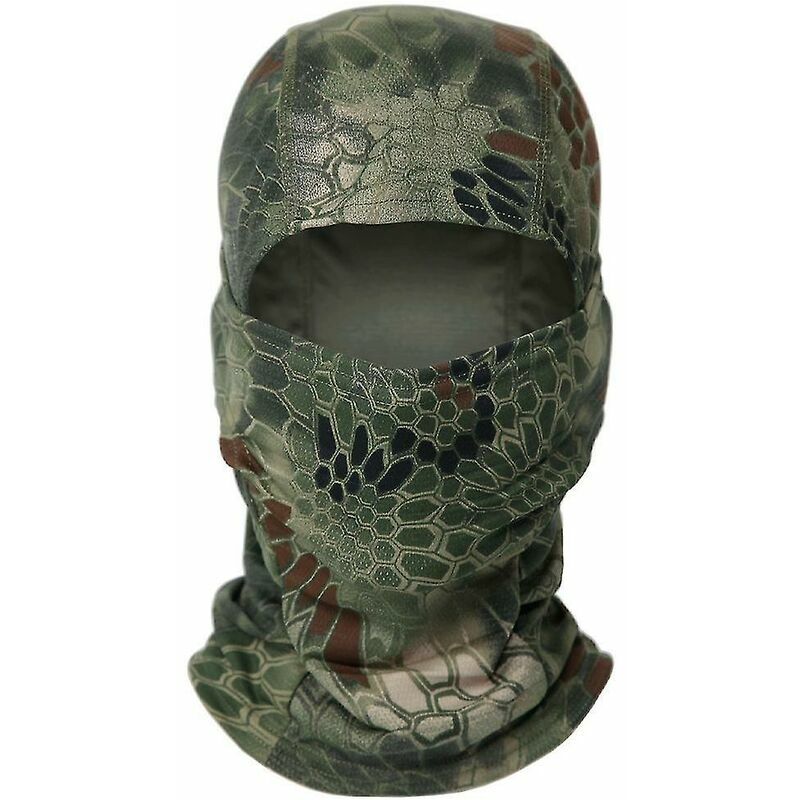 Military Tactical Balaclava Snood Neck Gaiter Camo Army Face Mask Cover - Python Jungle
