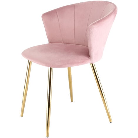 Pink chair deals rose gold legs