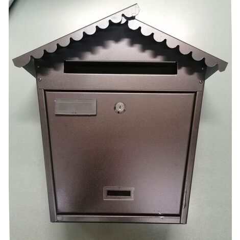 MILLE - CASSETTA POSTALE CM 36X13X38H INFERRO VERNICIATO ANTRACITE