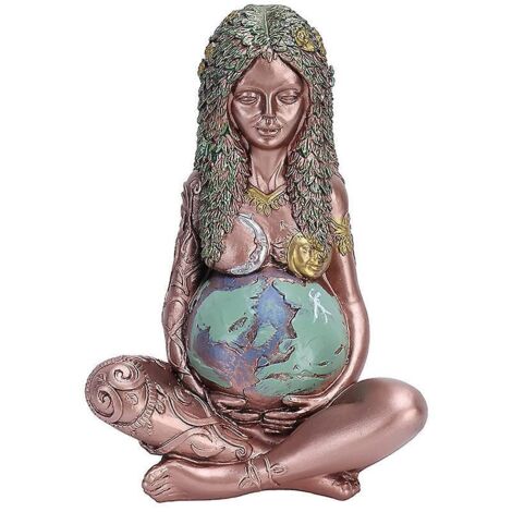 Millennial Gaia Statue, Mutter Erde Statue, Erdgöttin Statue, Mutter Erde Kunststatue, Polyresin Figur, Gaia Kunststatue, Gaia Statue, ca.