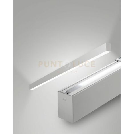 MILLET PROFILO DA PARETE DOPPIA EMISSIONE ALLUMINIO WW OPALE DIMMERABILE DALI IP40 100CM 3000K 3380+1290LM 23/15W