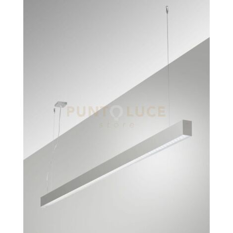MILLET SOSPENSIONE ALLUMINIO  3000K 3380LM 23W PRISMATIC DIMMERABILE DALI IP40 100CM
