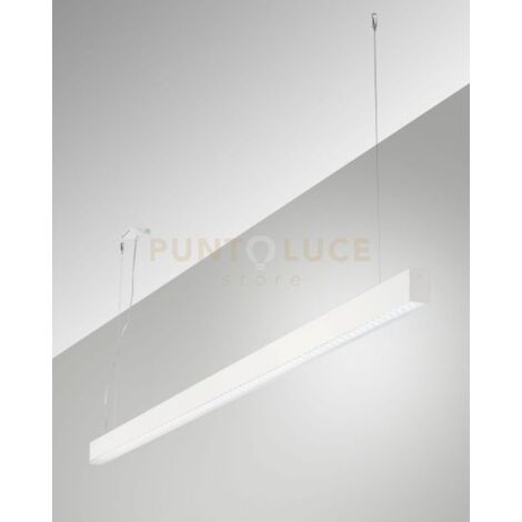MILLET SOSPENSIONE BIANCA  3000K 3380LM 23W PRISMATIC ON/OFF IP40 100CM
