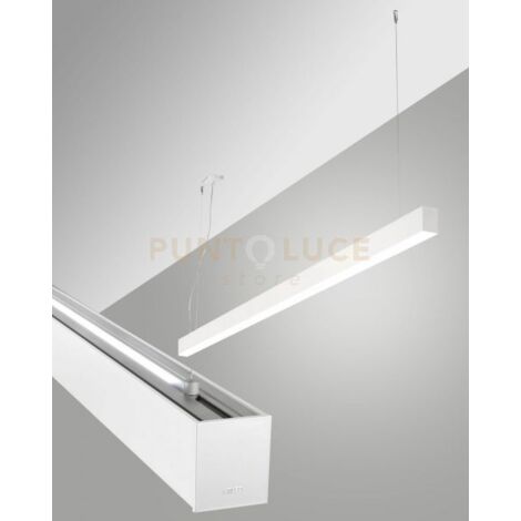 MILLET SOSPENSIONE DOPPIA EMISSIONE BIANCA A LED 4000K 3580+1440LM 23W- 15W OPALE ON/OFF IP40 MT