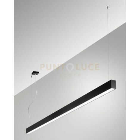 MILLET SOSPENSIONE NERA  4000K 3580LM 23W OPALE DIMMERABILE DALI IP40 100CM