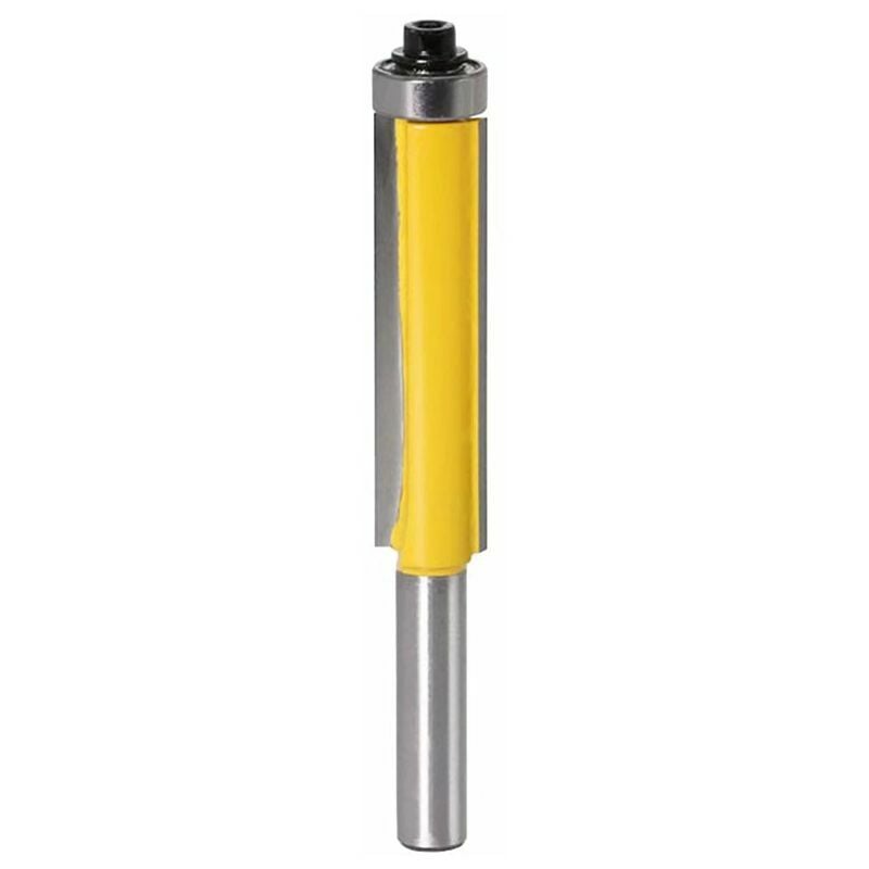 Milling Cutter for Router, Trimmer and Router Bit Woodworking Cutter Extra-Long Trimming Cutter Straight Bit-76.2mm, with 8mm Handle (8mmx1/2