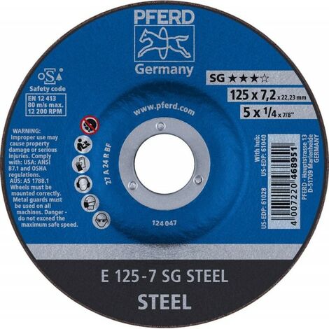 Millstone Gomito A24Rsg 230X7Mm Pferd