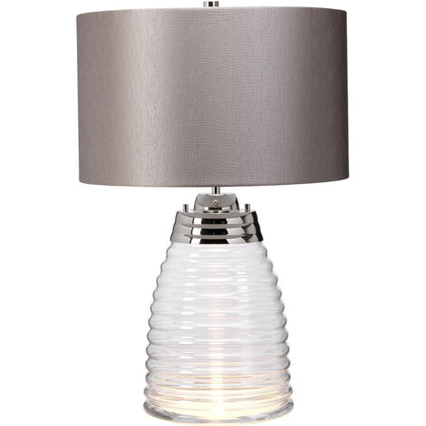 Milne Lampada da Tavolo Nichel Lucido