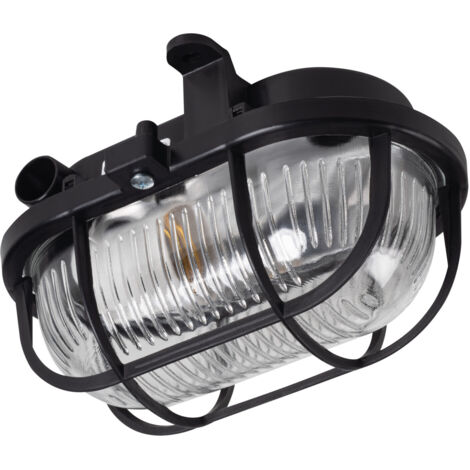 MILO – IP44 – Vetro e plastica – Nero 27 E27  25 25W max