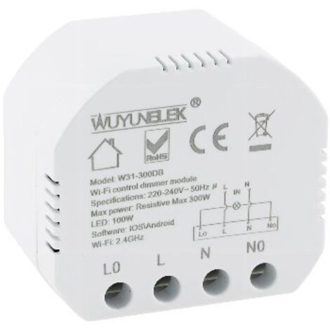 MILOS WiFi Unterputz Schalter+Dimmer Android iOS Alexa/Google tauglich
