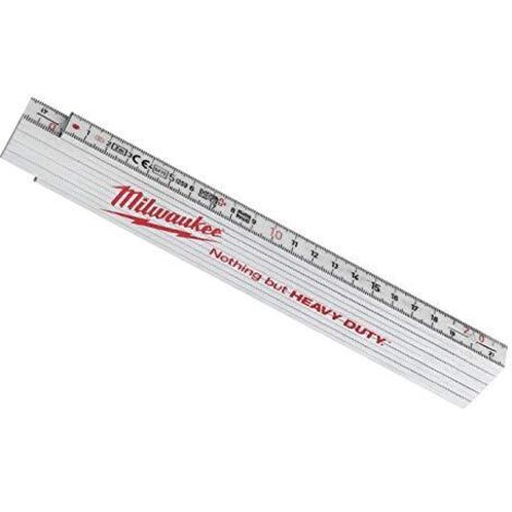 Milwaukee 4058546002671 - Metro pieghevole in plastica, 2 m