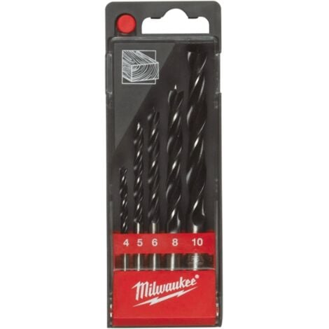 Milwaukee 4932352465 5 Piece Brad Point Drill Bit Set