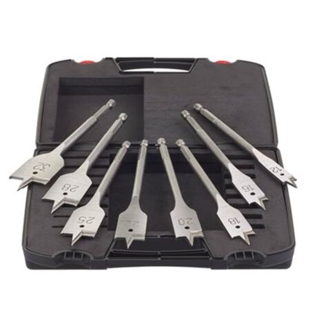 Milwaukee 4932352504 Estuche de plástico con 8 Brocas de Pala
