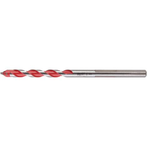 Milwaukee 4932471175 Punte per calcestruzzo Premium Stelo a 3 lati, diametro 6 mm, lunghezza 100 mm