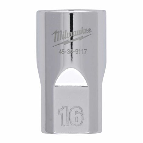 Milwaukee 4932480014 Kurzer Steckschlüssel, 1/2" Antrieb, 16mm Größe