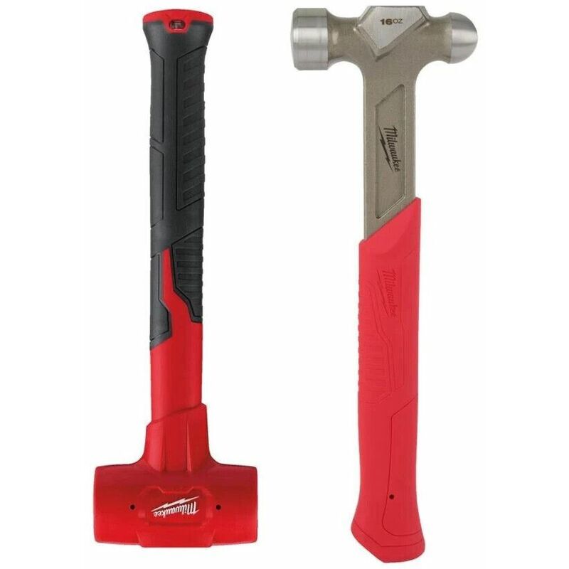 2 Pieces Ball Peen & Dead Blow Hammer Set In Foam Insert 4932493254 - Milwaukee