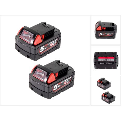 Milwaukee Akku Starter 18V Set mit 2x M18 B5 Akku 18V 5,0Ah