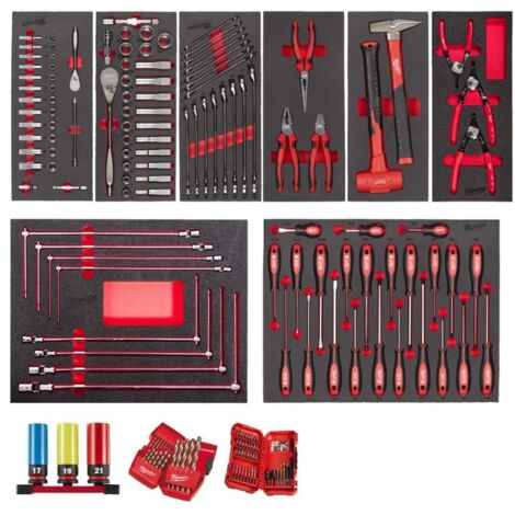 Milwaukee Assortimento Automotive Per Carrello - 172 Pezzi