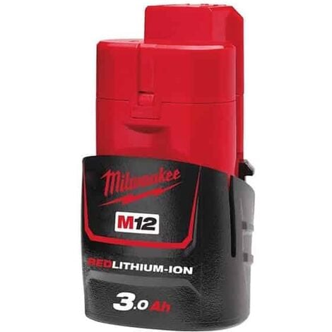 Batterie MILWAUKEE M12 B3 - 12V 3.0 Ah Li-Ion - 4932451388