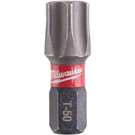 Milwaukee Bit 4932430891 (2) 25 mm Tx50 Shockwave Gen II, 1 pezzi