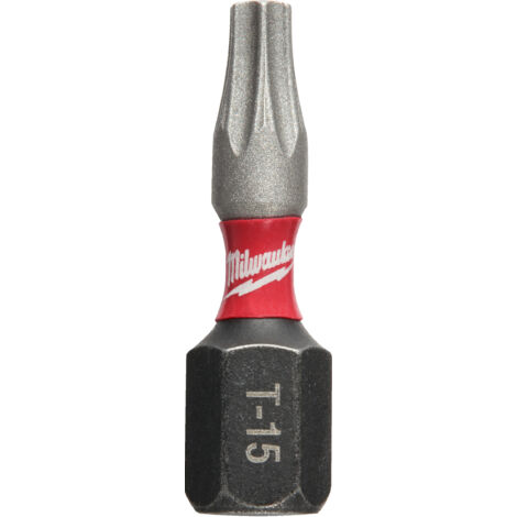 Milwaukee Bit Shockwave croce TX15 lunghezza 25 mm confezione da 2 pz