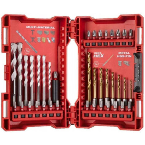 Milwaukee Bohrer-Set Bit-Sortiment 39-tlg. Multi-Material Bohrer