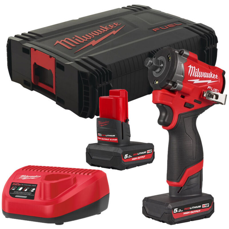 Milwaukee - M12 FCIWF12G3-502X - Boulonneuse compacte Carré ½'' o'ring, 5Ah