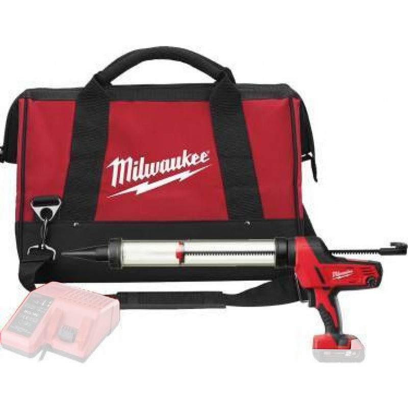 

Milwaukee C18 PCG / 600A-0B 18V Li-Ion Batería pegamento y cuerpo de sellador, incluido el soporte para salchichas