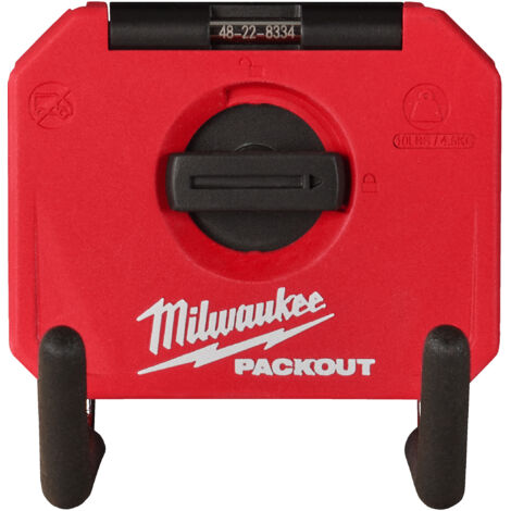 Milwaukee Cassetta Packout gancio diritto corto