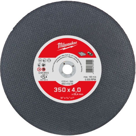 Milwaukee CCS41 Disco di taglio 350 mm per beton
