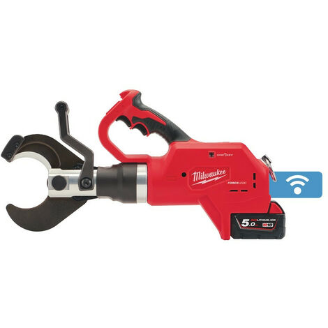 Milwaukee - Coupe-câble hydraulique FORCE LOGIC™ 18 V Li-Ion 5.0 Ah Ø 75 mm - M18 HCC75-502C