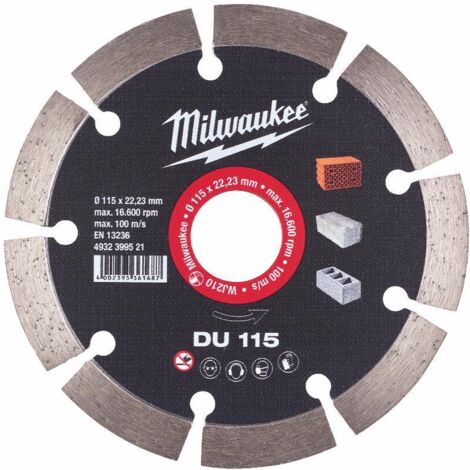 MILWAUKEE DISCO DIAMANTE SEGMENTADO GENERAL OBRA 11522 MM