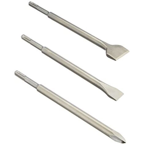 Milwaukee Estuche SDS-Plus de 3 piezas (200mm) Puntero, Cincel y cincel ancho