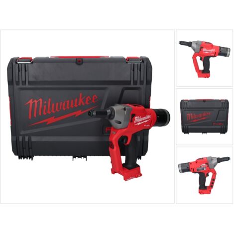 Milwaukee FUEL Akku-Blindnietgerät M18ONEFPRT-0X, Nietgerät mit 3-Nasen-Design, 18V