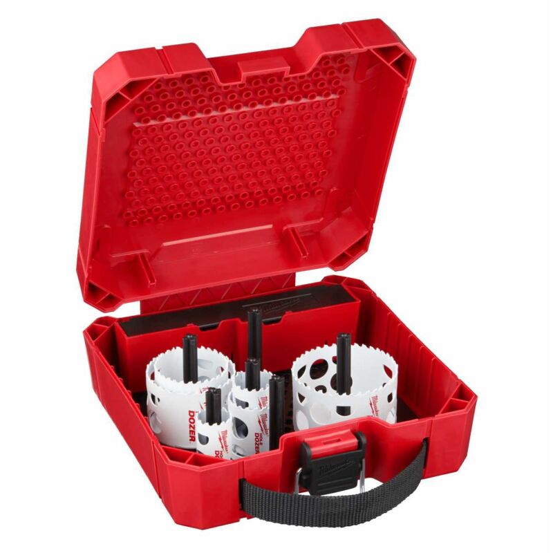 Milwaukee Lochsägen Bi-metall Set 10-tlg 25, 32, 40, 54, 68, 76 Mm, Adap., Bohrer