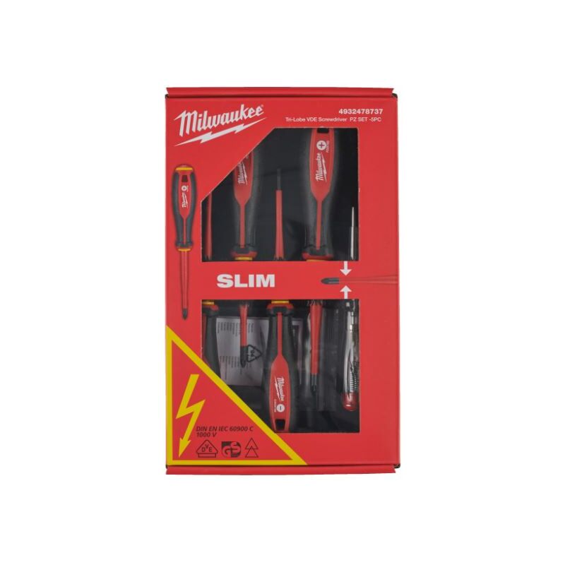 

Juego de 5 destornilladores Milwaukee VDE