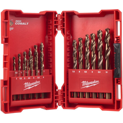 Milwaukee Kit Cx Plastico De 19 Brocas Hss-G Cobal