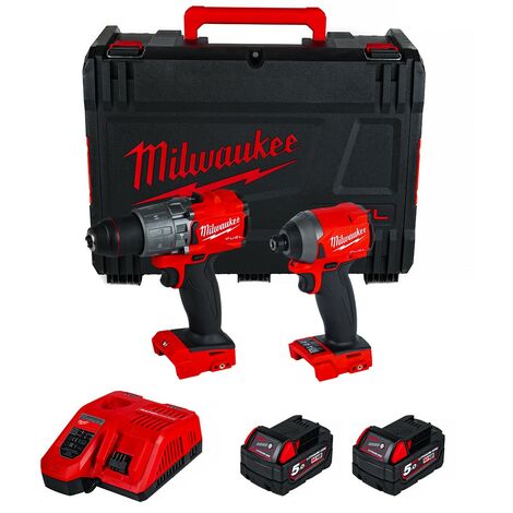 Pack 2 outils 18V (2x5,5 Ah) M18 FID2 + M18FPD2 en packout - MILWAUKEE