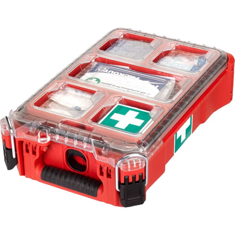 Milwaukee - kit de premiers secours packout din 13157 urgence sur chantier