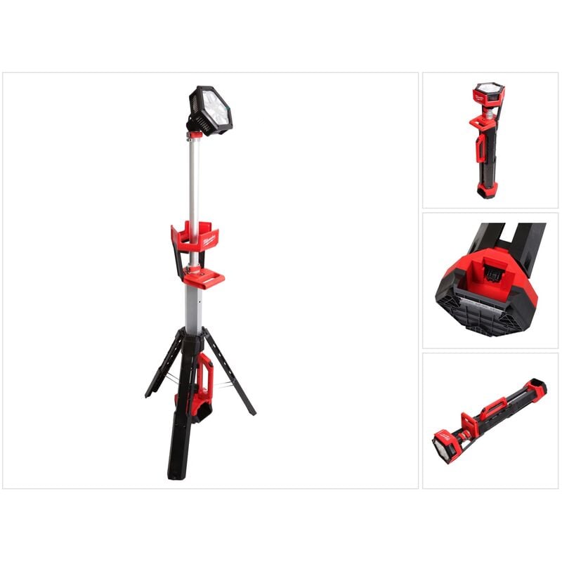 Milwaukee - M18 SAL-0 18 v Li-Ion Projecteur de chantier sans fil + trépied + Carton - sans Batterie ni Chargeur ( 4933451246 )