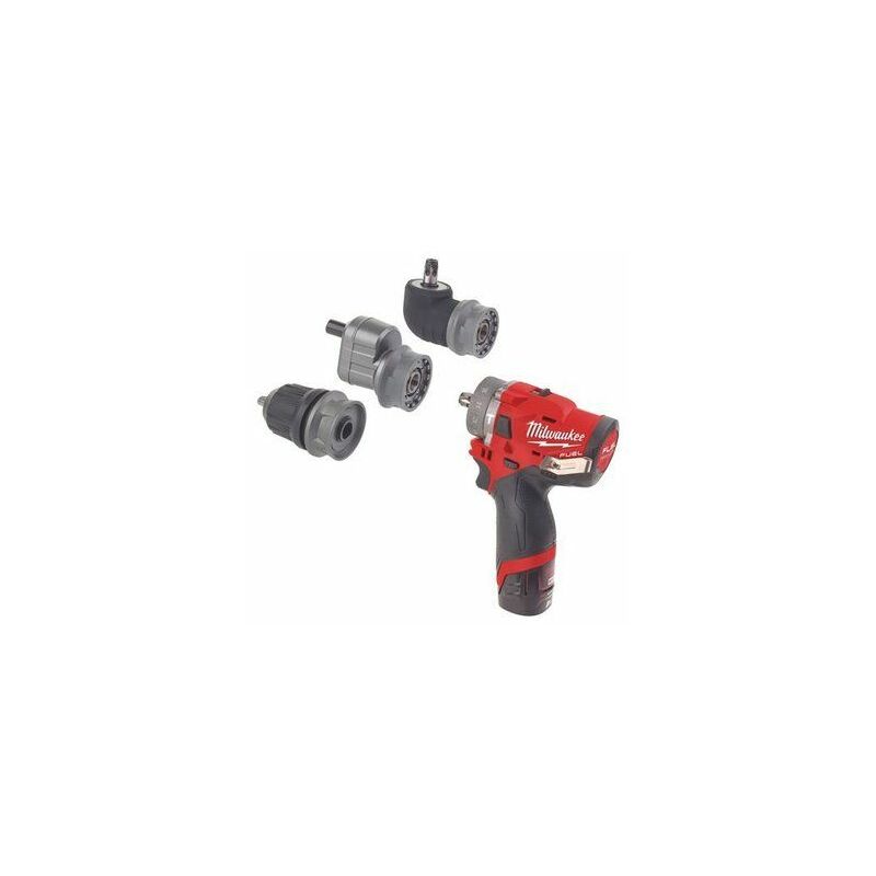 

Milwaukee - M12 FPDXKIT-202X 12V Batería de ión de litio Máquina de taladrado / atornillada con juego de cabezales (2x batería de 2.0Ah) en HD-Box