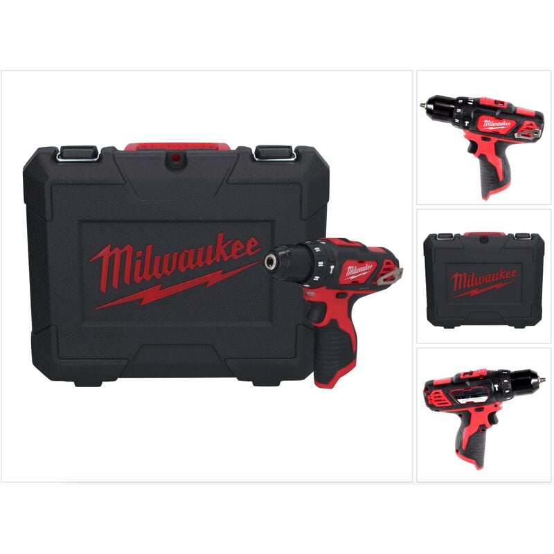 Milwaukee - M12 bpd Perceuse-visseuse à percussion sans fil 12 v 30 Nm Solo + Coffret - sans batterie, sans chargeur