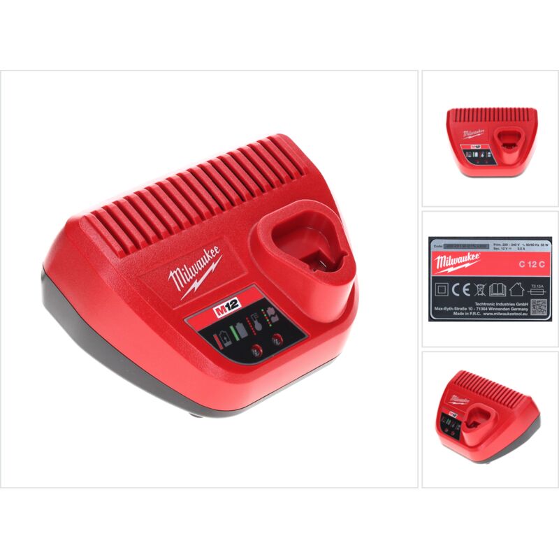 Milwaukee - Chargeur de batterie 12V système M12™ C12 c 4932352000